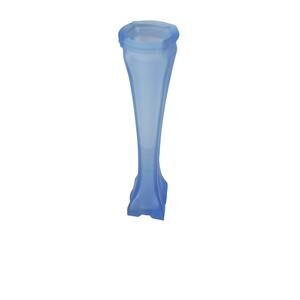 Vintage Satin periwinkle blue glass bud vase